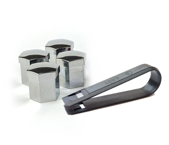 MelTruck Lot De 60 Cache-Écrous De Roue 32 Mm Pour Camion - Noir, Hauteur 54,5 Mm
